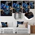 thumbnail image 4 of Designart "Stylish Blue Perfume Delight II" Fashion Metal Wall Decor, 4 of 5