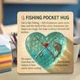 thumbnail image 5 of KeirineCC Fishing Lover Pocket Hug with Gift Card – Sea Glass Heart Token with Fishing Rod & Fish Design,1PCS Inspirational Keepsake for Fishermen,Anglers,Fisher Dad Pocket Charm, 5 of 7