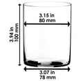 thumbnail image 4 of Riedel 0414/02 O Wine Classic Crystal Whiskey Tumbler Glass, Set of 2, 4 of 11