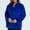 Blue, variant on Babysbule Winter Coats for Women Womens Faux Gilet Long Sleeve Waistcoat Body Warmer Jacket Coat Outwear