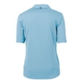 thumbnail image 3 of Women's Cutter & Buck Powder Blue Cleveland Browns Virtue Eco Pique Recycled Polo, 3 of 3