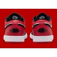 thumbnail image 4 of N I-K-E A i r-Jor-dan 1 Low Black Toe White Black Red IB8971-106 Men's Shoes NEW, 4 of 6