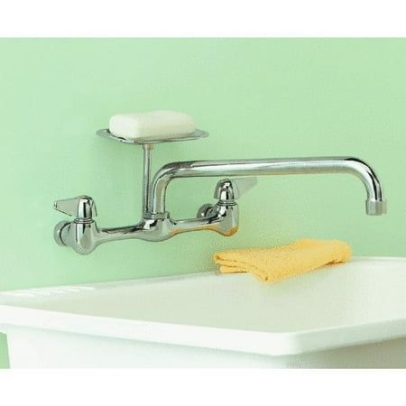 Accents Wall Mount Kitchen Faucet - 2 Lever Handle Wall Mount Kitchen Faucet