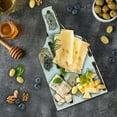 thumbnail image 5 of Dog Cutting Board, Various Type of Dogs Nameplate Boston Terrier Domestic Animal Faithful Loyal, Decorative Tempered Glass Cutting and Serving Board, Wine Bottle Shape, Grey Cream White, by Ambesonne, 5 of 5