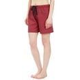 thumbnail image 2 of Leisureland Women's Red Plaid Lounge Pajama Boxer Shorts, 2 of 3