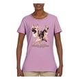 thumbnail image 2 of If It's Not a German Shepherd It's Just a Dog Gift | Womens Dog Lover Graphic T-Shirt, Light Pink, Small, 2 of 3