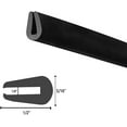 thumbnail image 3 of Rubber Edge Trim U Channel Weatherstrip Sealing Strip, Car Door Edge Protector, Covering Sharp Edges Black 1/2" x 5/16" 5FT, 3 of 4