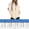 thumbnail image 2 of Abrigo Ropa informal para mujer, ajuste holgado, estilo Y2K, con abertura lateral, traje deportivo (Beige L) Kuymtek Beige T L para Mujer, 2 of 5