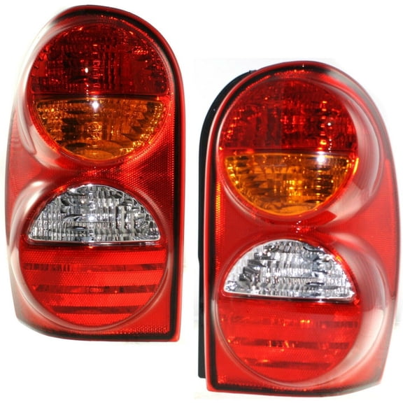 Set of 2 Tail Light For 02-04 Liberty Sport Utility Sport LH & RH w/ Bulb(s)