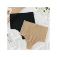thumbnail image 4 of INSPIRE CHIC Women's Tummy Control Thong Panties Shapewear Slimmer High Waist Non-Marking Solid Briefs, 4 of 5
