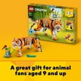 thumbnail image 5 of 3 in 1 Majestic Tiger Building Set - Transforming Toys for Kids 9+, 5 of 5
