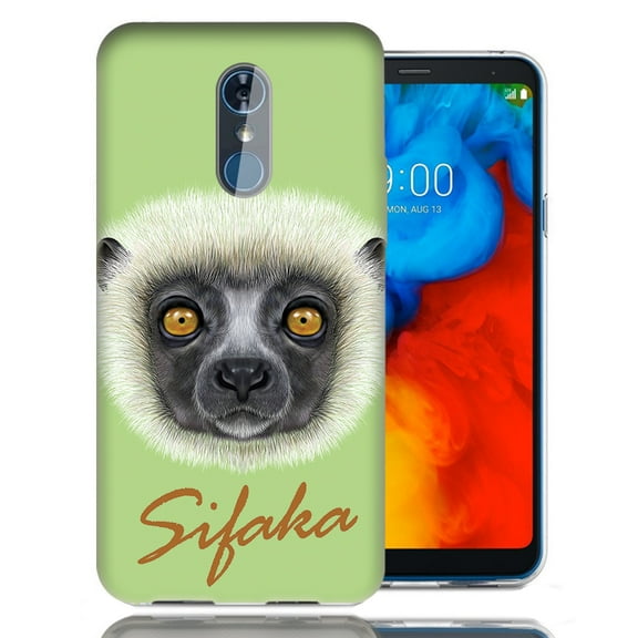 MUNDAZE For LG Stylo 4 Sifaka Design TPU Gel Phone Case Cover