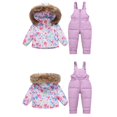 thumbnail image 6 of GiLiling Toddler Boys Snow Suit - Hooded Puffer Jacket and Snow Bib Pants, 2 Piece Winter Snowsuit Set (Purple, 4-5 Years), 6 of 6