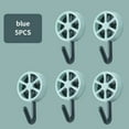 thumbnail image 4 of facefd 1/2/3/5 Dido 5pcs Storage Hooks Lemon Shape Wall Hangers Waterproof Sticky for Kitchen Bathroom Blue 1 Pc, 4 of 6