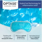 OPTASE Cooling Eye Mask - Reusable Cooling Mask Featuring HydroCool Tech Designed to Relieve Allergy Symptoms Such As Itchy, Red, Watery Eyes as Well as Puffy or Inflamed Eyes and Eyelids.