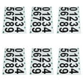 thumbnail image 5 of Raindrops  6 Sheets Address Stickers for Mailbox House Door Numbers Black, 5 of 8