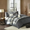 thumbnail image 5 of Gracie Mills Nanette 7-Piece Bufallo Plaid Printed Herringbone Comforter Set - GRACE-9319, 5 of 5