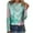 Green, variant on Teissuly Women's Ladies Round Neck Loose Tops Casual Print T-Shirts Long Sleeve Blouse