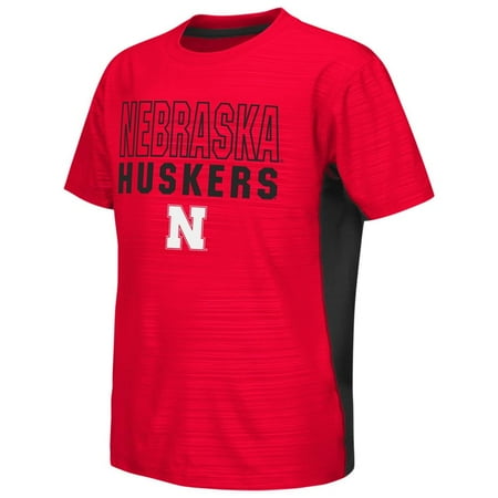 - Nebraska Cornhuskers Youth Tee Performance Poly Logo T-Shirt