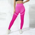 thumbnail image 5 of UngA Anti Cellulite Leggings for Women Seamless Butt Lifting Tummy Control Leggings for Women High Waist Yoga Pants Compression Contour Tights Workout Yoga Leggings for Women Hot Pink,L, 5 of 7