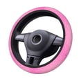 thumbnail image 2 of Cauagu Breast Cancer Pink Ribbons Awareness Print Car Steering Wheel Cover - Universal Car Accessory for Diverse Cars for Steering Wheel with a Diameter of 14.5"-15", 2 of 7
