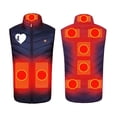 thumbnail image 6 of yoeyez Heated Jackets For Men,Women 9 Zone Smart Heating Vest Usb Charging Warm Vest Smart Heating Jacket Stand Collar Vest Leisure Navy M, 6 of 6