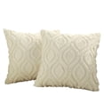 thumbnail image 2 of Throw Pillow Covers 18x18 Inch, Soft Plush Decorative Square Pillowcases, Farmhouse Holiday Cushion Covers for Couch Sofa Living Room Bedroom Outdoor Home Decor, 2 of 6