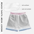 thumbnail image 3 of FORMRS Boys Swim Trunks Quick Dry Mesh Liner Boardshorts Sizes XS-XL, Light Blue Gradient, 3 of 7