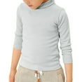 thumbnail image 3 of KDSJSXW 3T Girl Clothes Girls' Sweater Spring and Autumn High Neck Solid Long Sleeve Round Neck Top Party Birthday School Toddler Girls Clothes Toddler T Shirts (Gray,160), 3 of 5