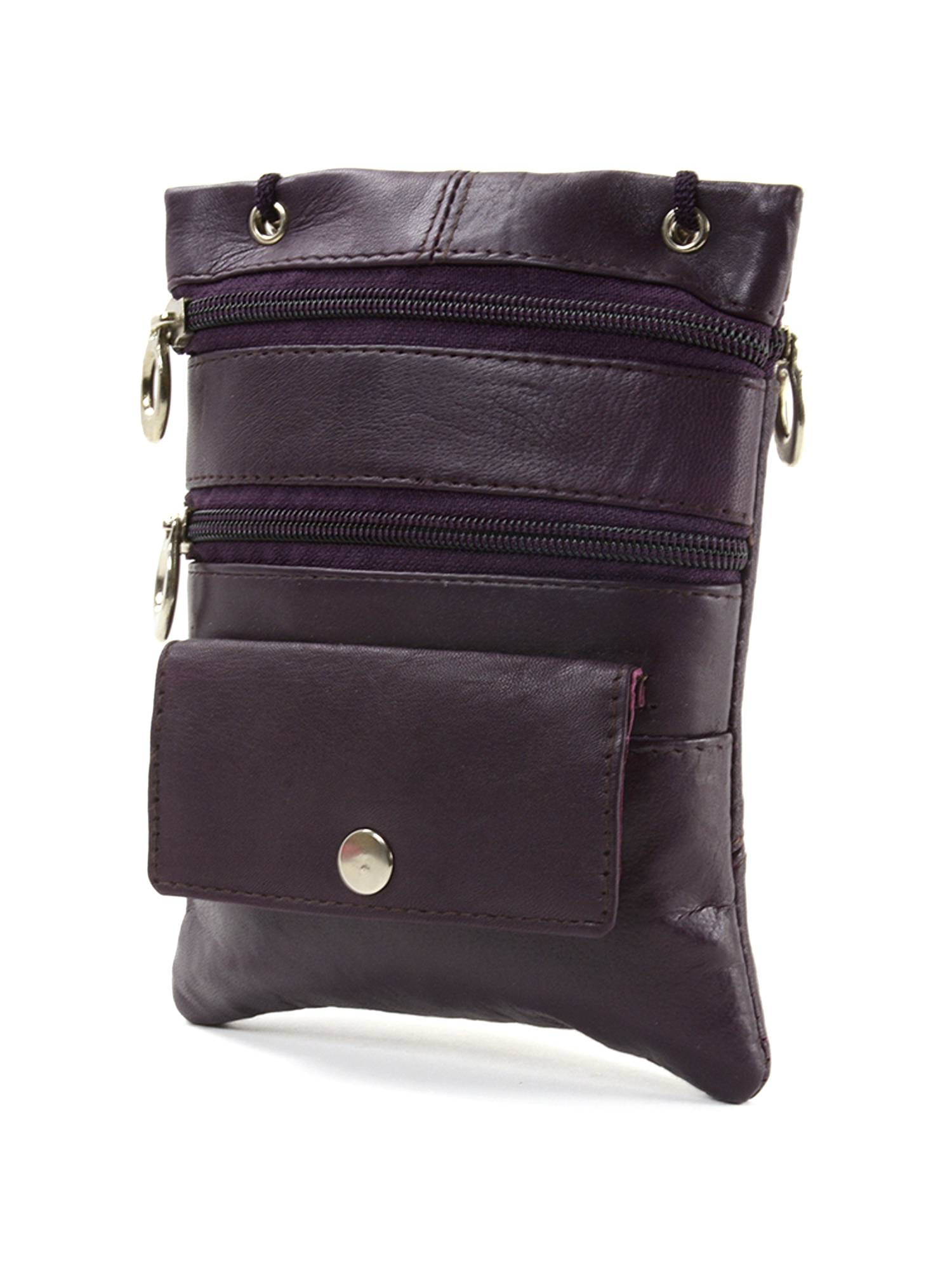Soft Leather Purse Organizer Shoulder 
