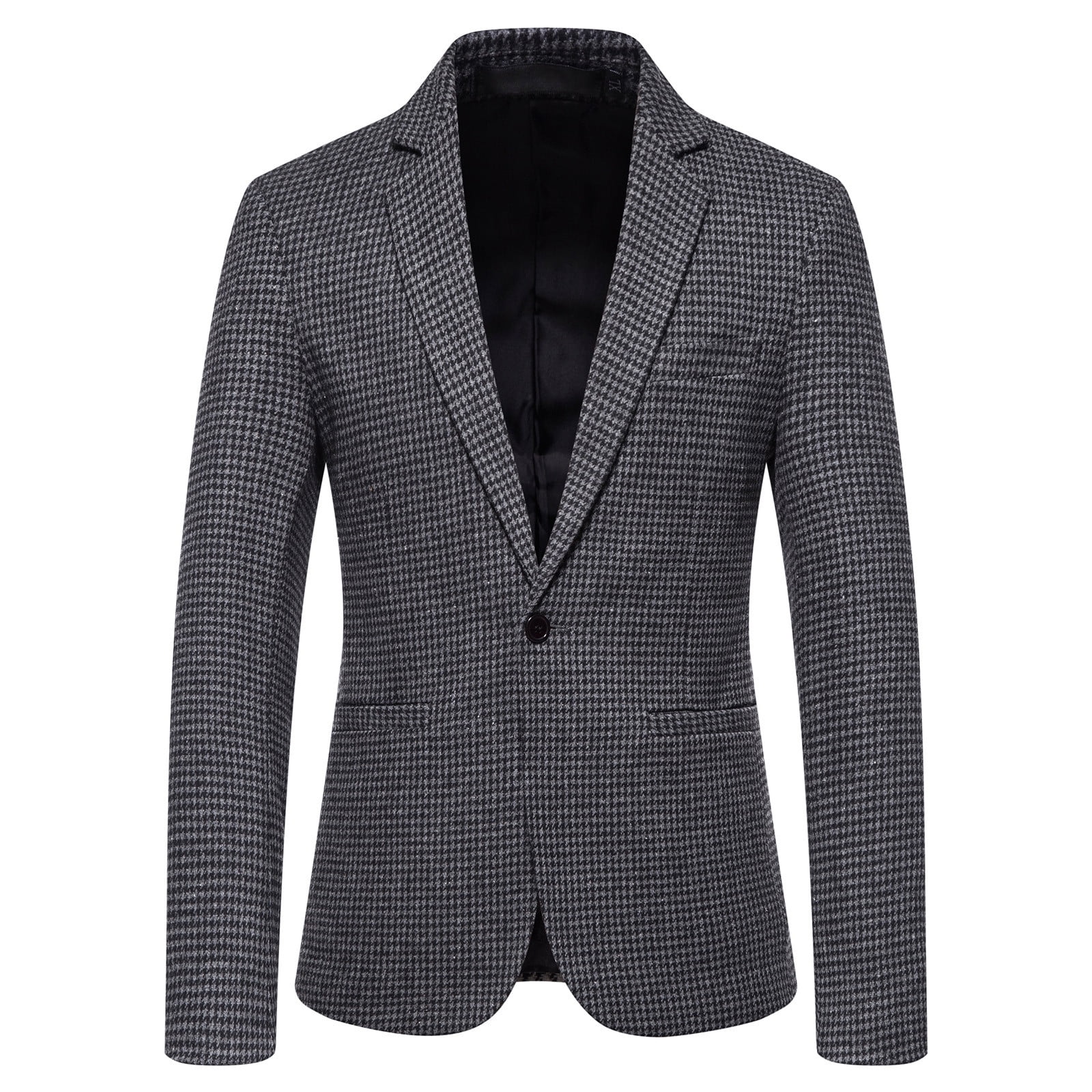 BELLZELY Blazers for Men Big and Tall Clearance Men's Single Breasted ...