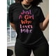 thumbnail image 2 of Just A Girl Who Loves Mike Print Crew Neck T-shirt, Four seasons casual short-sleeved round neck T-shirt, Women'S Clothing, 2 of 6