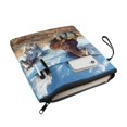 thumbnail image 3 of HELLHERO Paperback Book Cover, 11.42 x 8.66 Inch with Waterproof for Book Club Gifts Zipper Bag, Storage & Portability Vintage for Men Reading Lovers Fater, Horses, 3 of 8