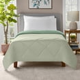 thumbnail image 2 of Mainstays Twin/Twin XL All-Season Reversible Microfiber Comforter, Sage Green and Soft Sea Green, 2 of 11