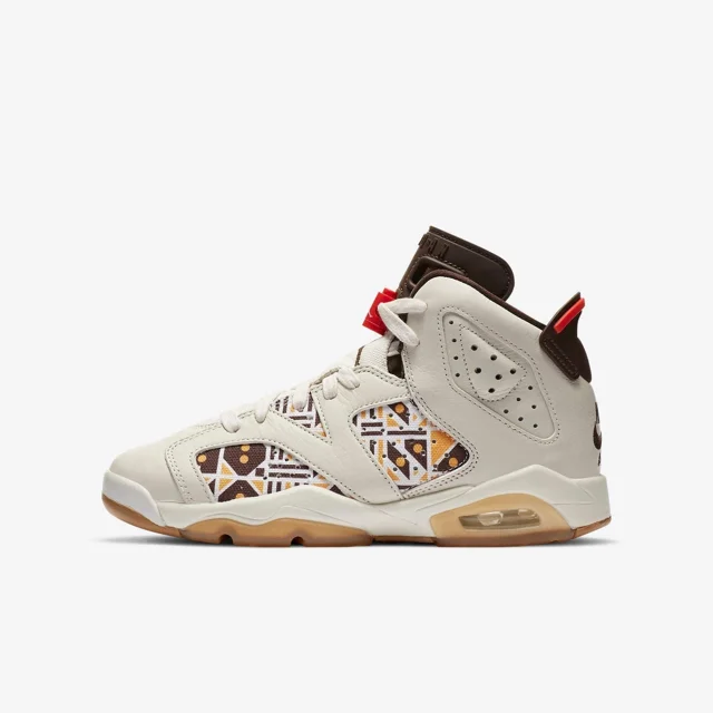 Ni - ke (GS) Air Jordan 6 Retro Q54 'Quai 54 Sail' (2020) CZ6506-100 Sneakers Kids Youth