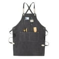 thumbnail image 1 of PENGXIANG Woodworking Apron Navy Blue Canvas With Tool Pockets Waterproof 56 X 80X 22Cm Bib Adjustable Cooking Kitchen Aprons, 1 of 18