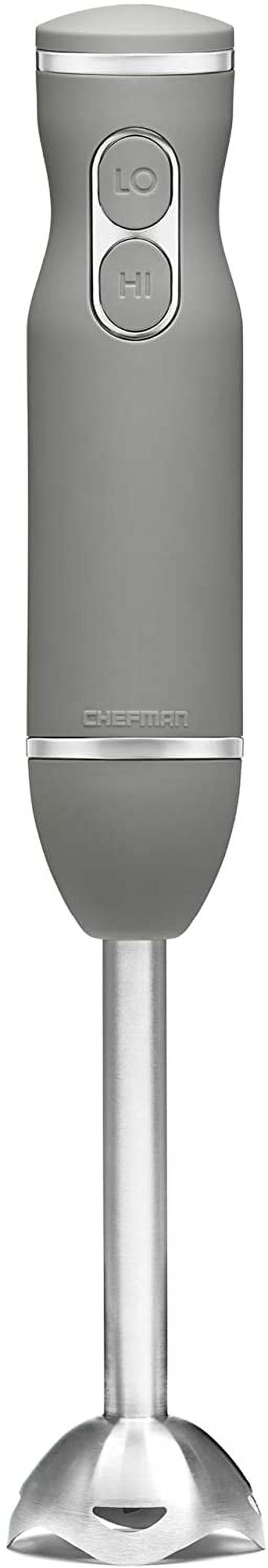 Powerful Immersion Hand Blender with Stainless Steel Blades, 2-Speed Control for Smoothies, Soups & Sauces,