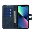 thumbnail image 2 of Vintage Wallet Case for iPhone 15 Designed with Card Slots Cash Holder Retro Button Flip Cover, Luxury PU Leather Kickstand Soft Silicone Shockproof Case for iPhone 15, Blue, 2 of 4