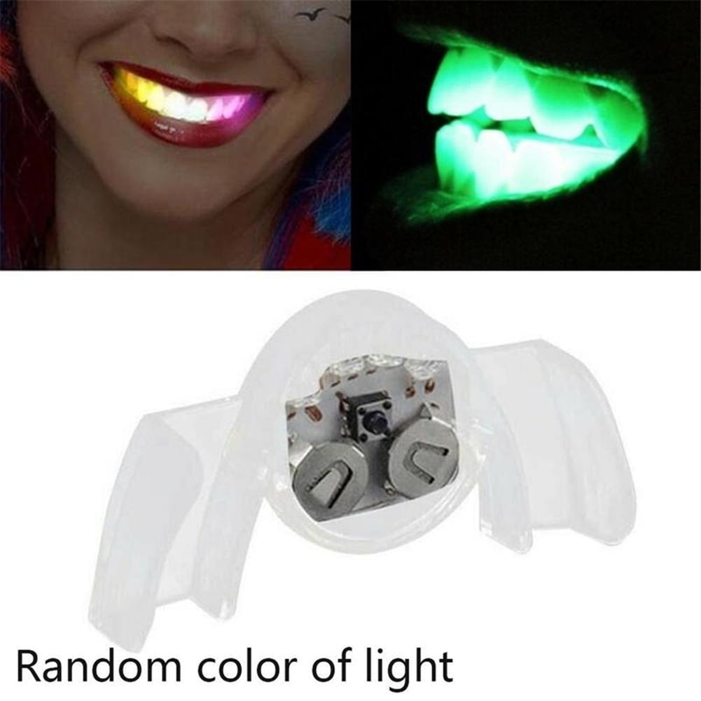 Flashing LED Light Up Mouth Braces Piece Teeth For Halloween Party Rave Festive Party Supplies - Walmart.com