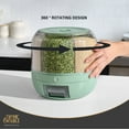 thumbnail image 4 of Thyme & Table 6 Section Rotating Plastic Food Storage Dispenser with Removable Drawer, Green, 4 of 9