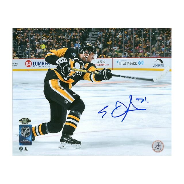 Evgeni Malkin Photo Autographiée des Pingouins de Pittsburgh Slapshot 8x10