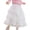 P168 White, variant on Tfken Girls Soft Skirts Daily Wear Soft Holiday Elastic Waist Long Tulle Skirts Lightweight Fashion Children Classic Clothes Size 4-5 Years