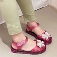 thumbnail image 4 of Sandals for Girls, Thick-Soled Crystal Jelly Princess Shoes with Bow , Spring/Summer Style, Comfortable Childrens Sandals, 4 of 9