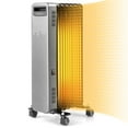 thumbnail image 1 of Costway 1500W Oil-Filled Radiator Heater Portable Electric Space Heater 3 Heat Settings, 1 of 10