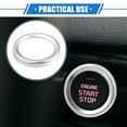 thumbnail image 2 of Unique Bargains Engine Start Stop Ignition Push Button Cover for Ford Maverick 2022-2023 Aluminum Alloy Silver Tone, 2 of 6