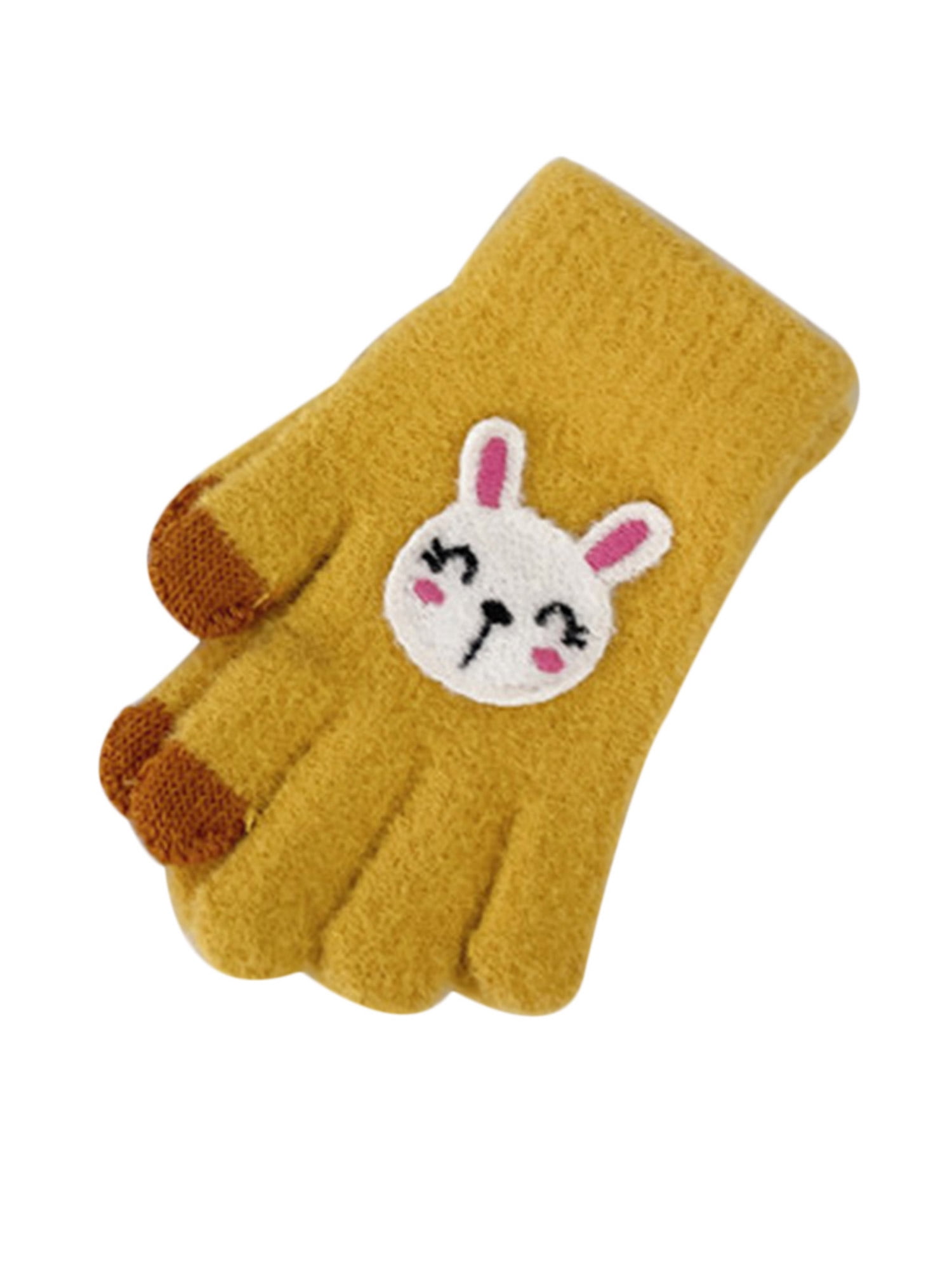 Toddler Baby Cute Gloves Thicken Patchwork Hot Girls Boys Of Winter Warm Gloves 