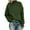 Green, variant on Herrnalise Women's Knitted Crop Tops Autumn And Winter Casual Turtleneck Pullover Blouse Knitting Long Sleeve Solid Tops Sweaters Pullover Jumper Sweaters