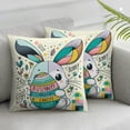 thumbnail image 3 of Pillows Set of 2 Pillows Green Cushion Case Welcome Linen Decorations for Sofa Couch Outdoor Indoor, 3 of 7