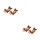 thumbnail image 1 of Minnieouse Figuras de hockey sobre hielo con diseño de animales 2piezas Mono, 1 of 1