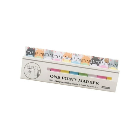 

Mini Cute Sticker Catoon Animal Creative Self-Sticky Pads Marker Self-Adhesive Sticky Note (A)
